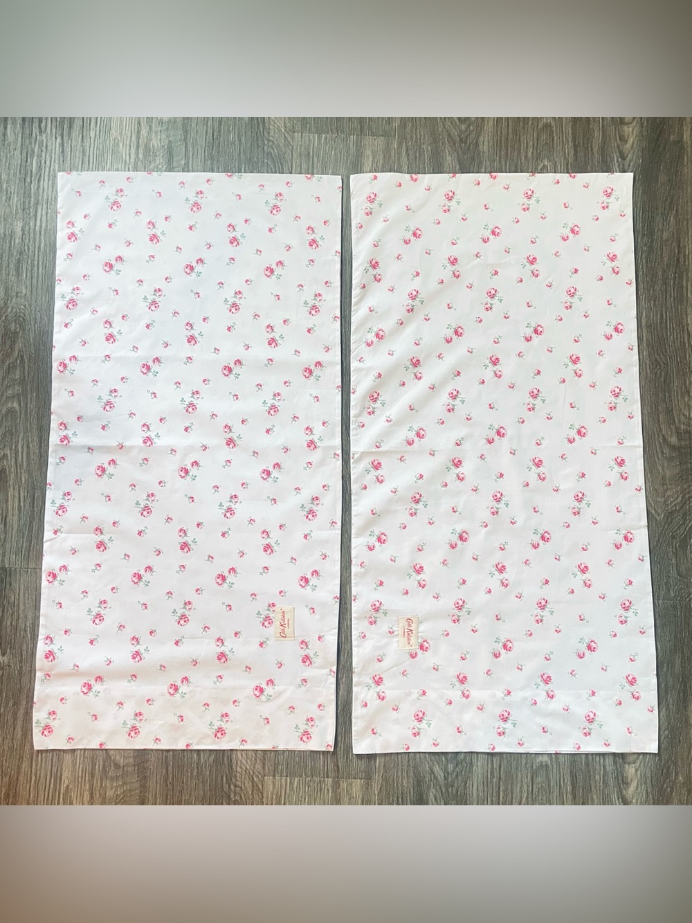Cath Kidston London Pillowcases Pink Roses 100% Cotton Shabby Chic King Sz - Picture 5 of 5
